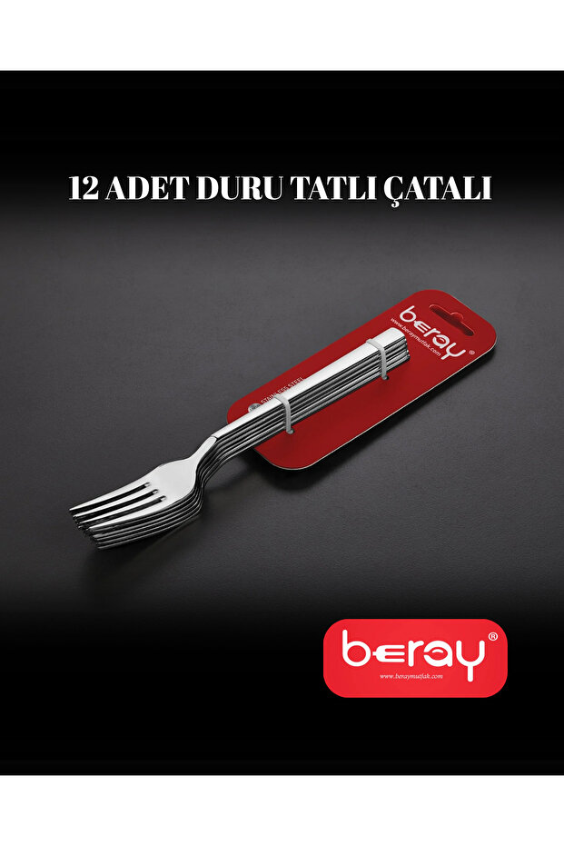 12 Adet Duru Tatlı Çatalı - 1