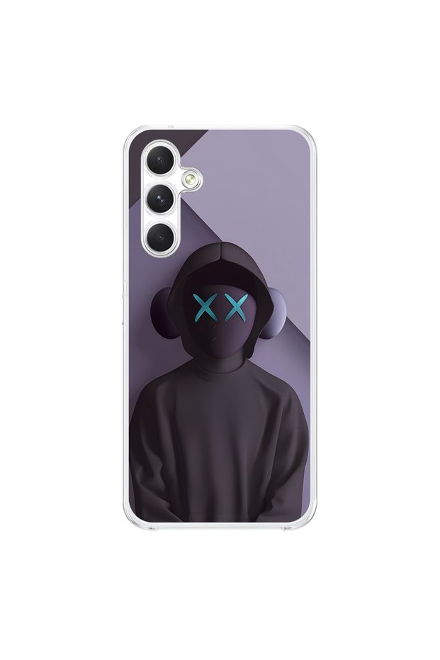 Samsung Galaxy A34 Compatible Transparent Case No Face 2 Design