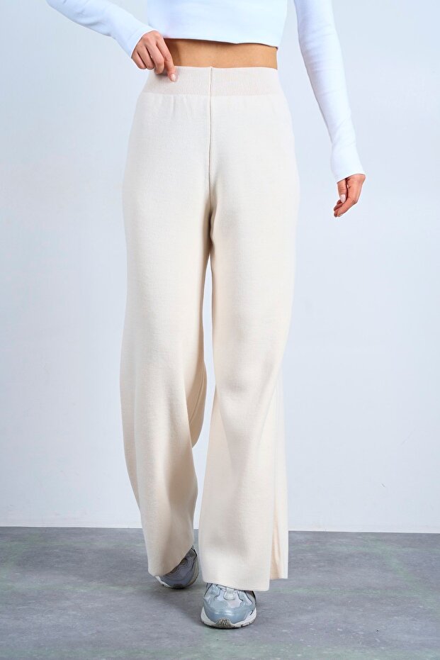 Limited Edition Gray Premium Yarn Knitwear Pants