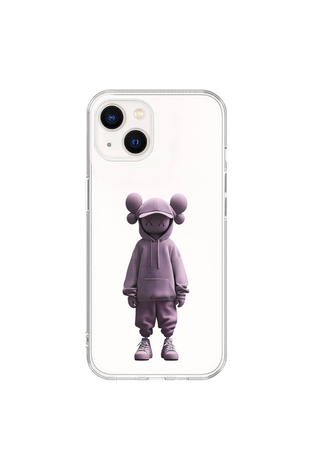 iPhone 15 Plus Compatible Transparent Case No Face 4 Designs