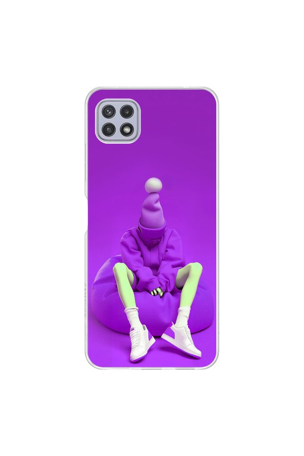 Samsung Galaxy A22 Compatible Transparent Case No Face 6 Design