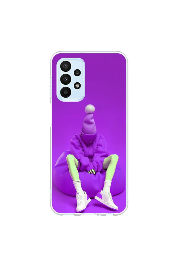 Samsung Galaxy A23 Compatible Transparent Case No Face 6 Design