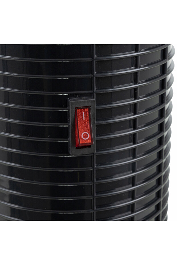 Electric tower fan heater, 2000W, fireplace effect, thermostat 10–49°C, 1-24h timer, 3 modes - 8