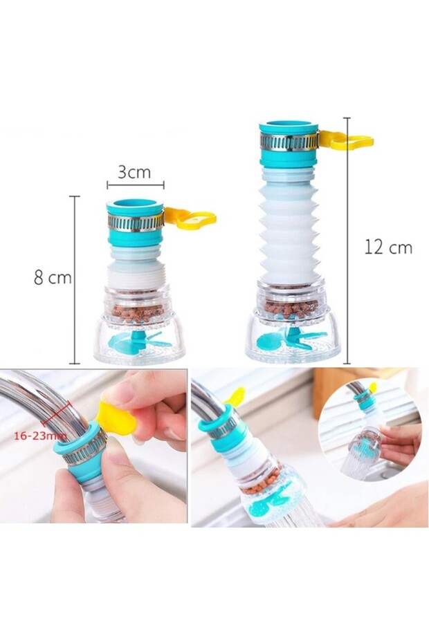 Stylishly Designed Functional Product with Rotating Head, Propeller and Stone Faucet Head - 3