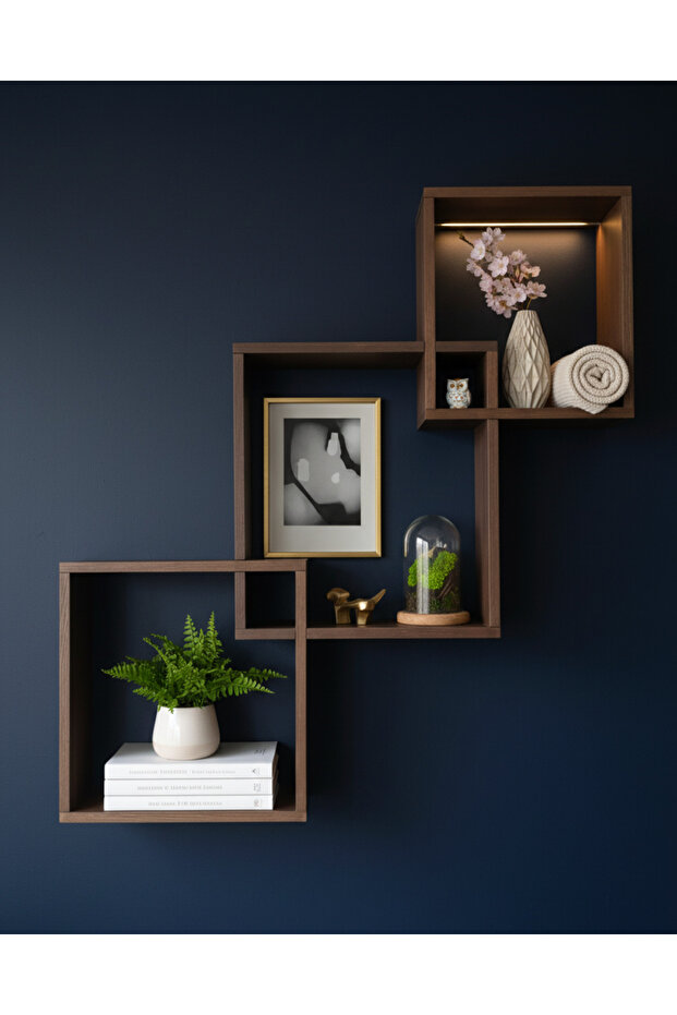 Ahşap duvar rafı - 2