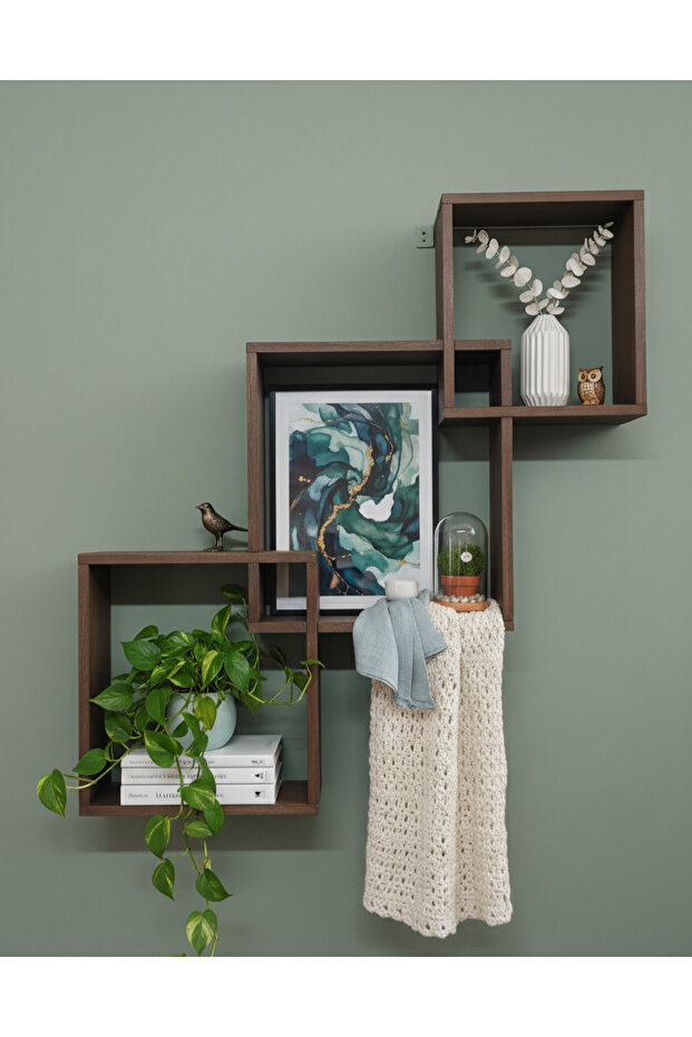 Ahşap duvar rafı - 3