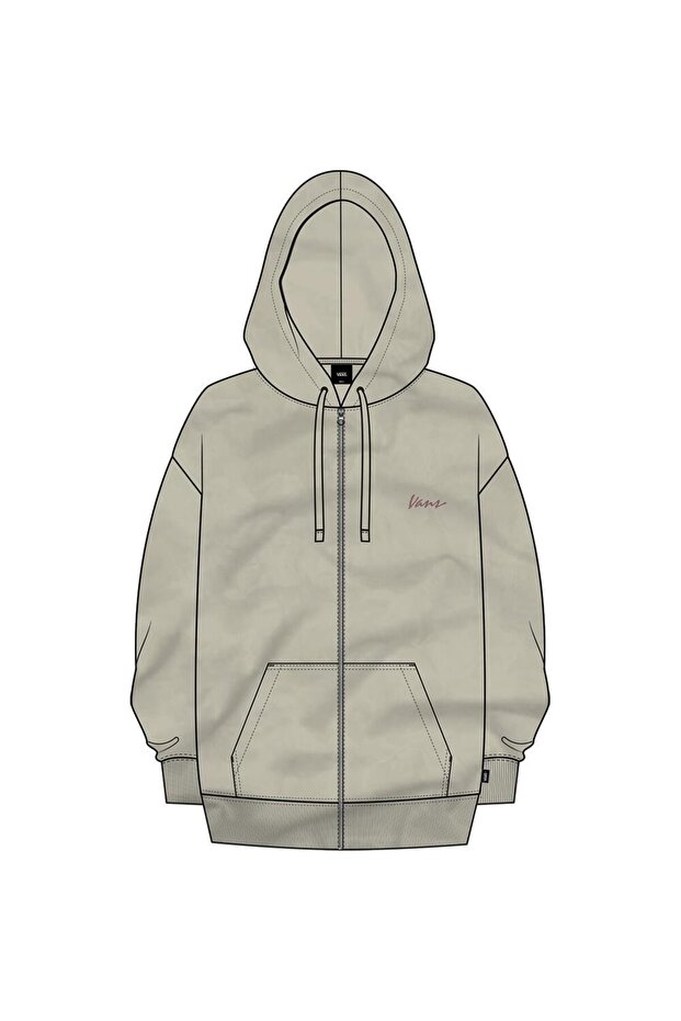 Everyday OS Hoodie Kadın Bej Sweatshirt - VN000QF3 - 3
