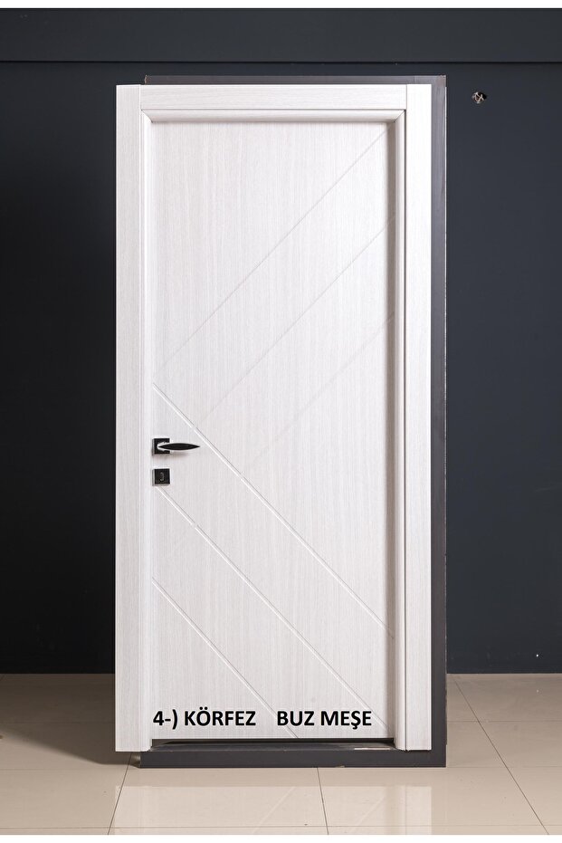 MDF üzeri PVC Membran Kaplama KAPI, Körfez Buz Meşe (205X76X15 Banyo WC - 1