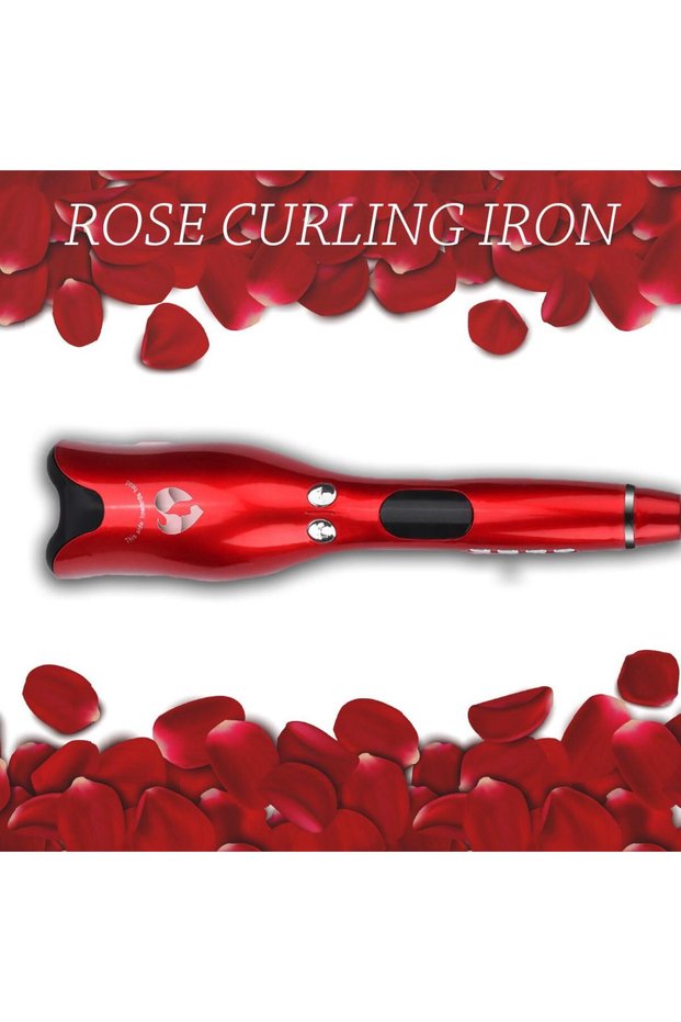 Red Rose Curling Iron