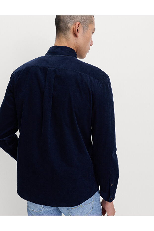 Pamuklu Kadife Gömlek - 5