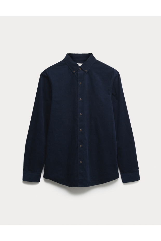 Pamuklu Kadife Gömlek - 2