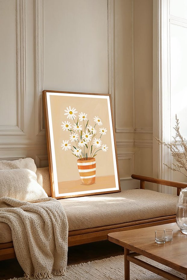 One Piece Wooden Framed Living Room Hall Kitchen Painting Tk1825