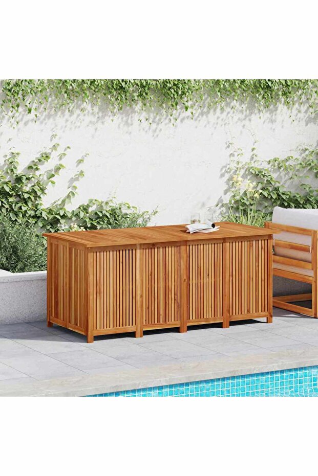 Garden Storage Box 175x80x75 cm Solid Wood Acacia
