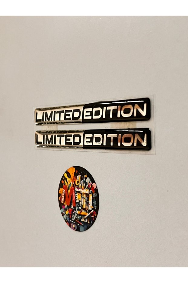 Limited Edition Damla Sticker Silicone 10X1 cm Torpedo Trunk Fender Logo Set Sticker Dual Product