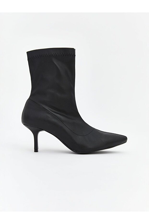 LCW STEPS Deri Görünümlü Kadın Topuklu Bot - 2