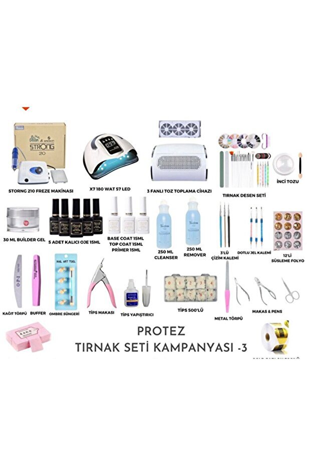 Protez Tırnak Başlangıç Seti (Süpriz Hediyeler) - 1