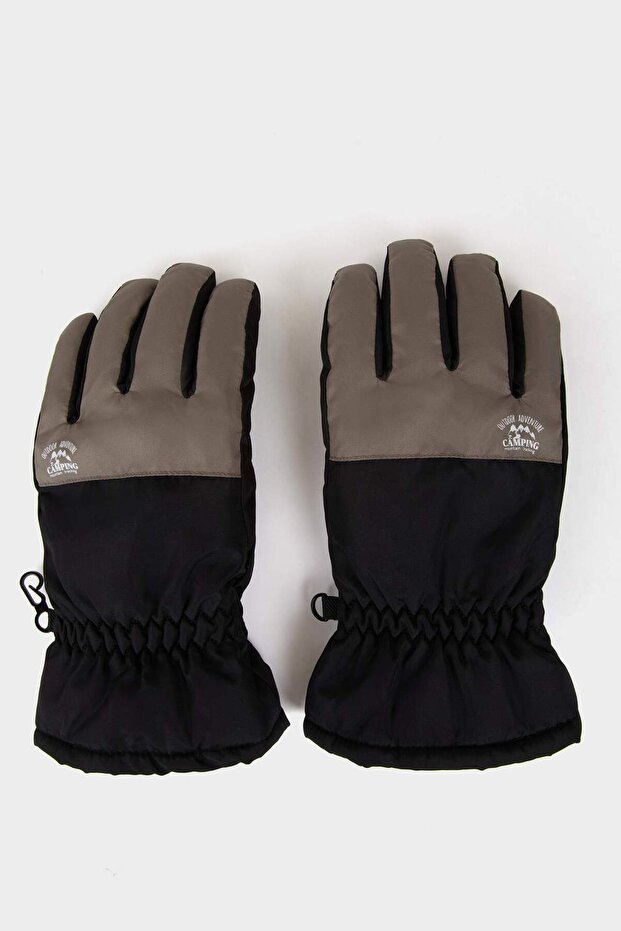 Color Blocked Woven Gloves for Boys F5552A825Wn