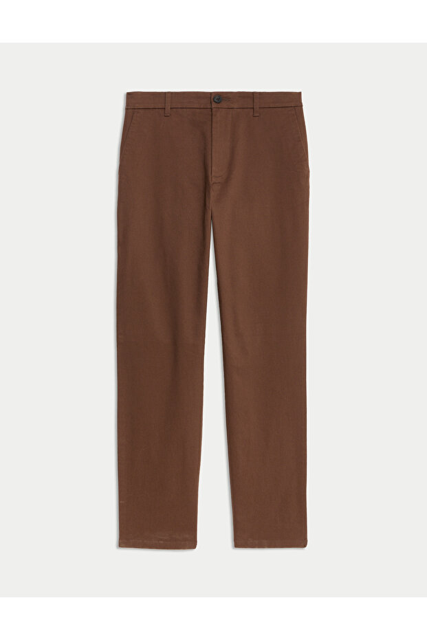 Regular Fit Chino Pantolon - 5