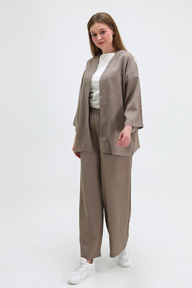 مجموعة مزدوجة مع تفاصيل الحجر - 2