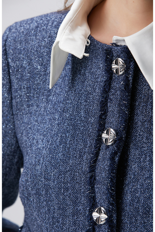 Lacivert Desenli Ceket - 6