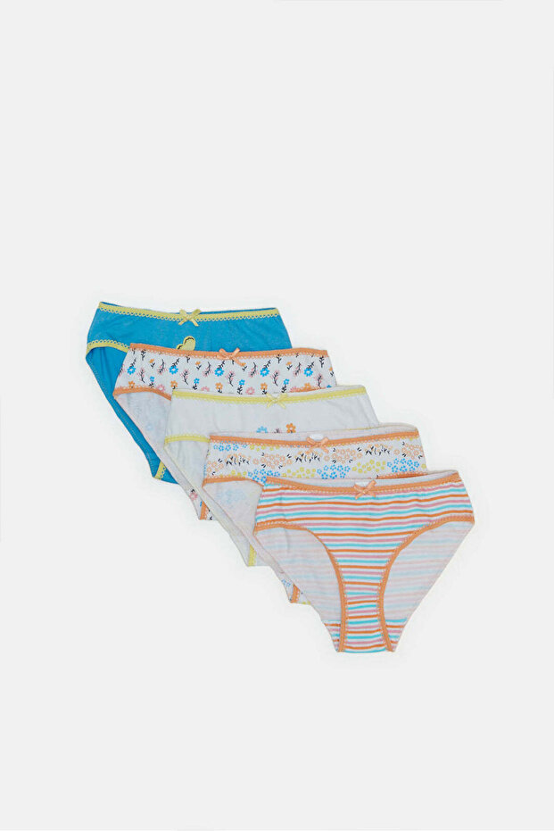 Girls Assorted Printed Brief Set (Pack of 5)