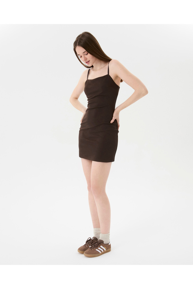 إيكوفريو برايسبرا ™  فستان قصير بحمالات لزجة - 5