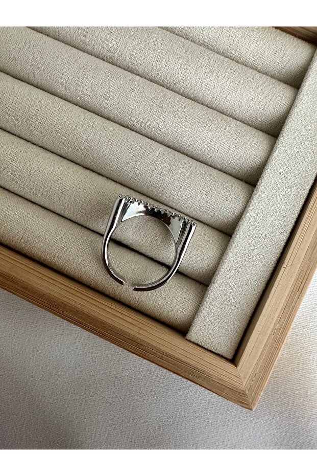 خاتم فضي اللون C - 2