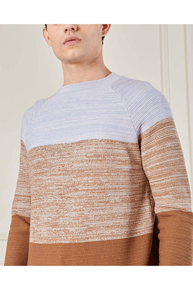 Men Brown Solid Sweater - 4