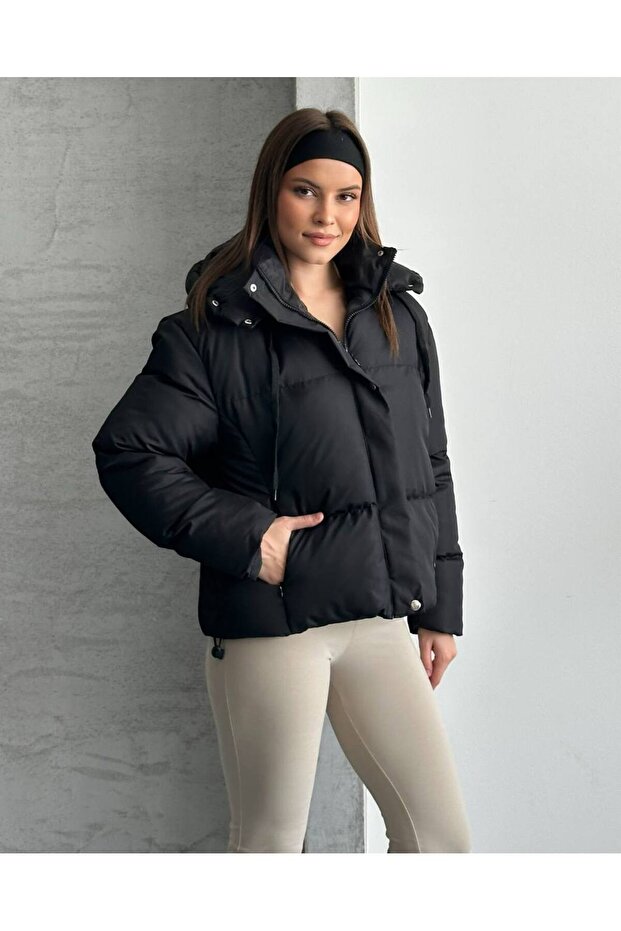 Hooded Puffer Jacket - 2
