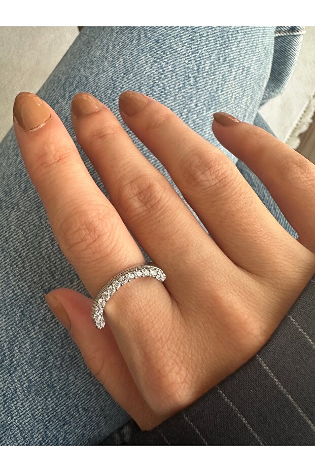 خاتم فضي اللون C - 4