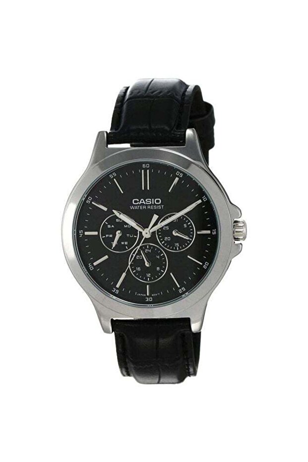 Men's Water Resistant Analog Watch MTP-V300L-1AUDF - 42 mm - Black