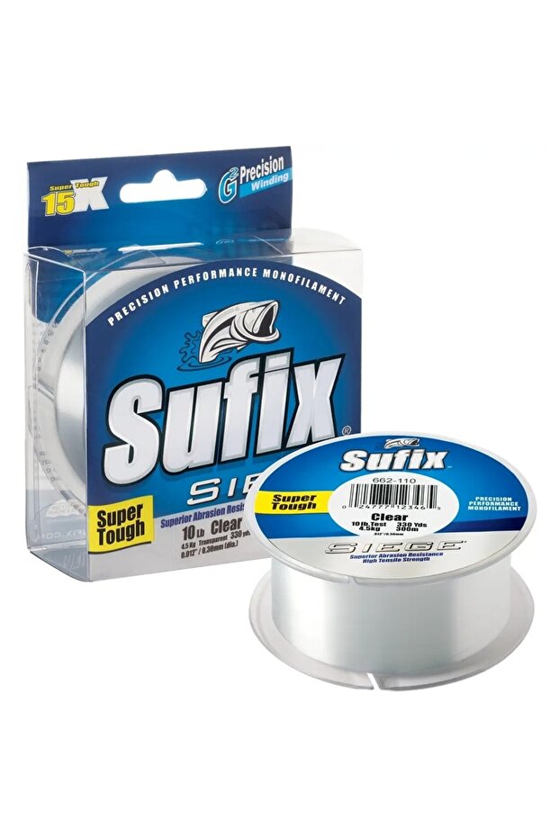 Siege Monoflament Fishing Line 300m Clear-0.40 mm
