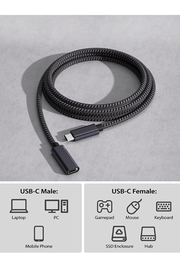 Type-c Uzatma Kablosu 3 m - 5
