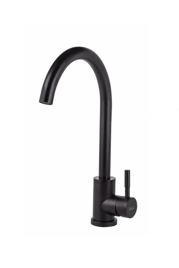 Venezia Inox Series Swan Kitchen Faucet Black Matte Sink Tap with 5 Years Warranty