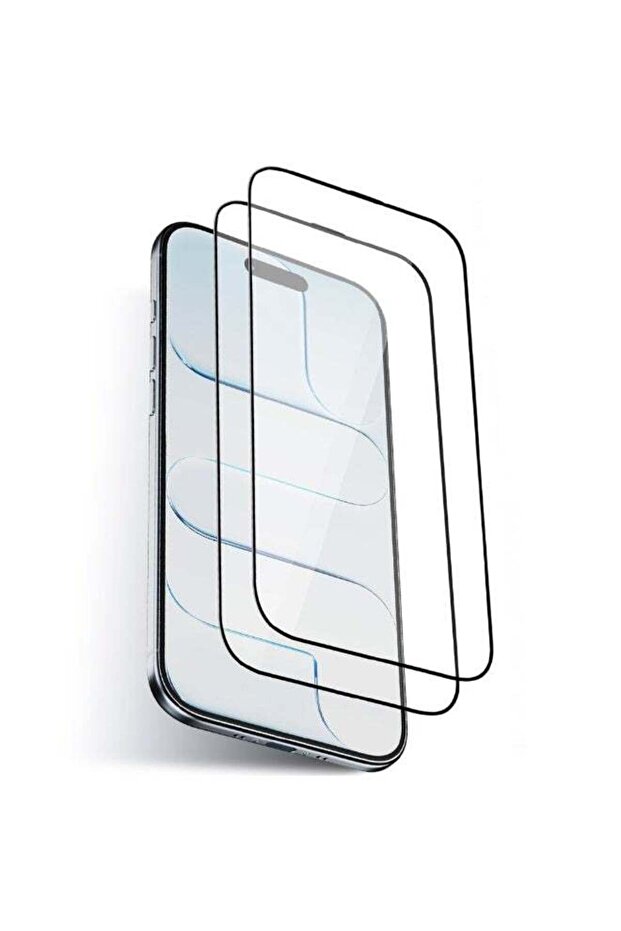 Screen Protector (Pack of 2) Compatible with iPhone Air - 9H Tempered Glass, Full Coverage, Bl