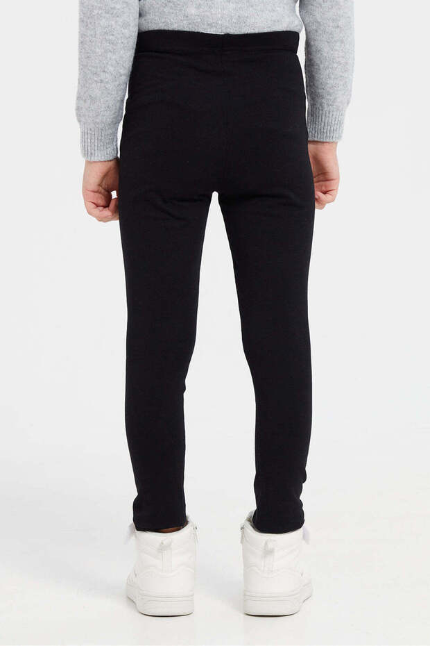 بنطال ضيق أسود أساسي - 3