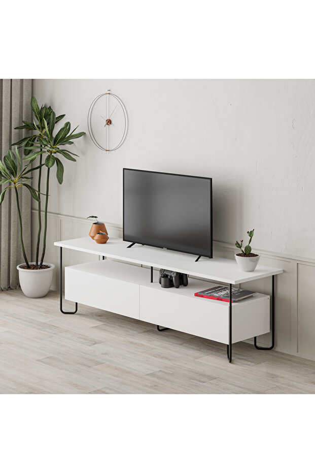 Mourah Cornea Tv Stand Up To 60 Inches - White