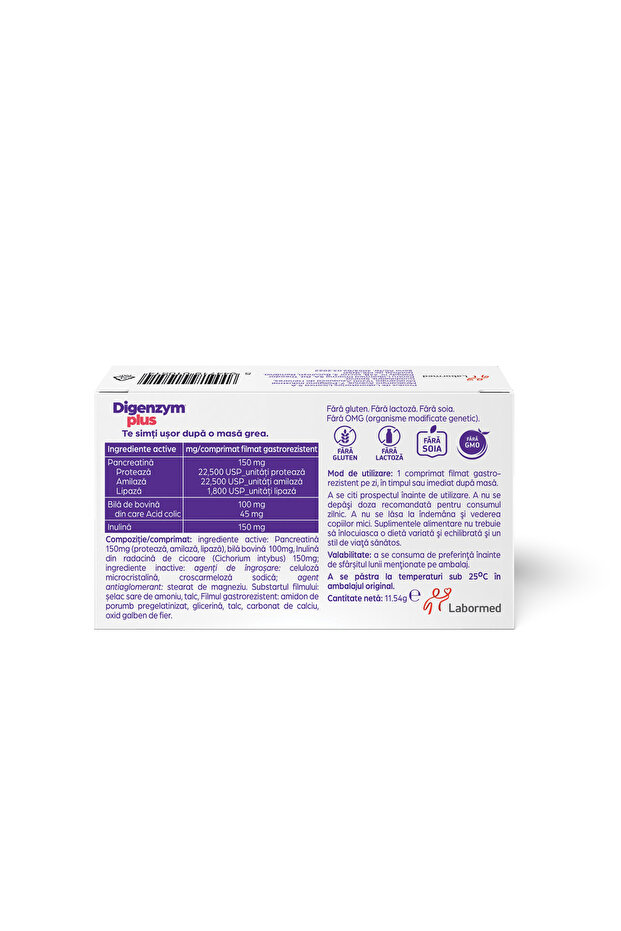 Digenzym Plus, 20 comprimate - 3