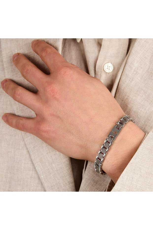 Jm225Avd86 18.5 + 3 cm Steel Men's Bracelet
