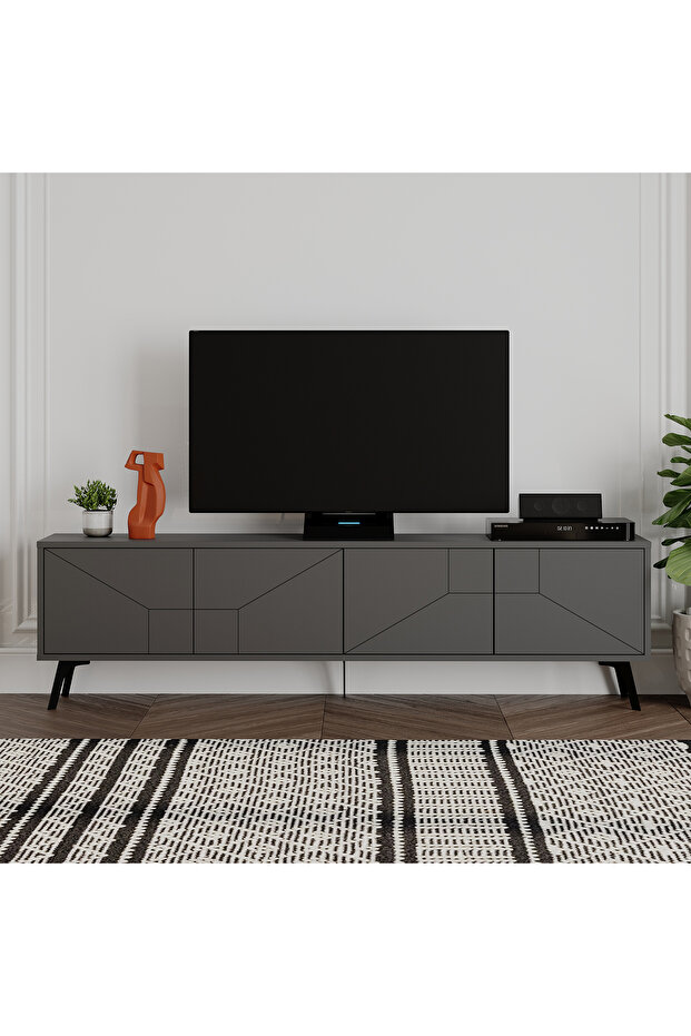 Dune Tv Stand Up To 70 Inches - Dark Grey