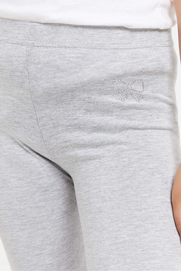 بنطال ضيق أساسي رمادي متوسط - 4