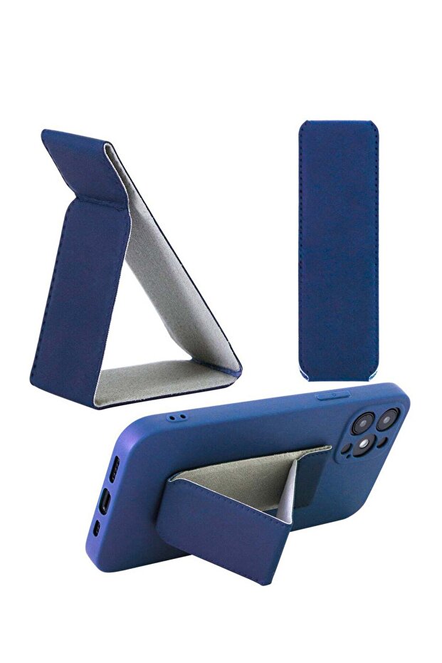 Magnetic Foldable Mobile Phone Stand - Blue