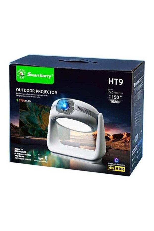 Smartbarry HT9 Portable Outdoor 4K LCD Projector