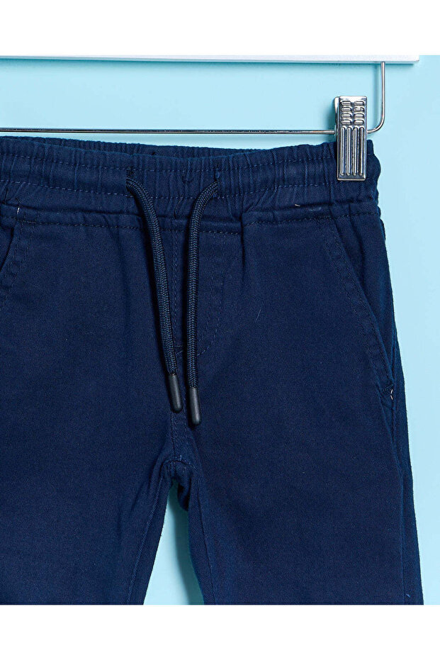 بنطال رياضي أساسي أزرق داكن للأولاد الرضع - 2