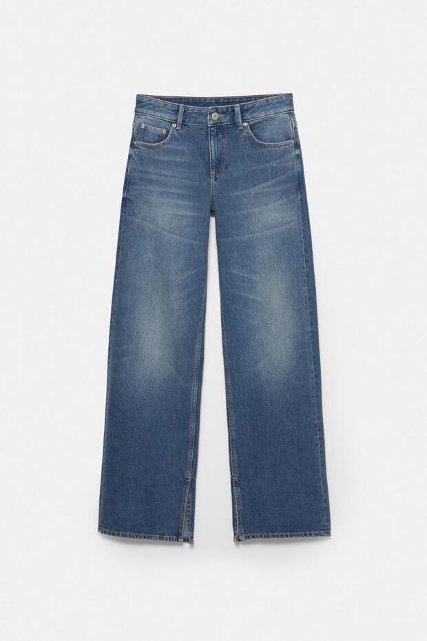 Yırtmaçlı düz paça jean - 7