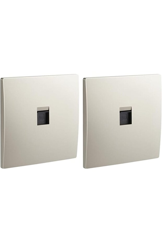 Legrand RJ45 Network Wall Socket Outlet Category 6 UTP LAN Faceplate - Single Outlet, Champagne