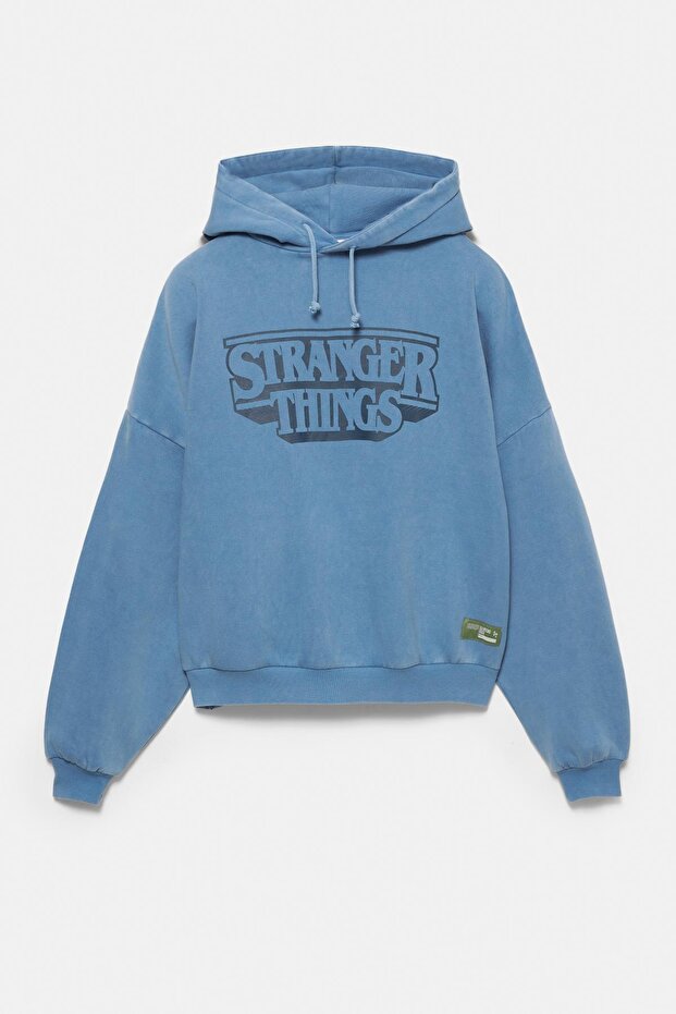 Stranger Things kapüşonlu sweatshirt - 6