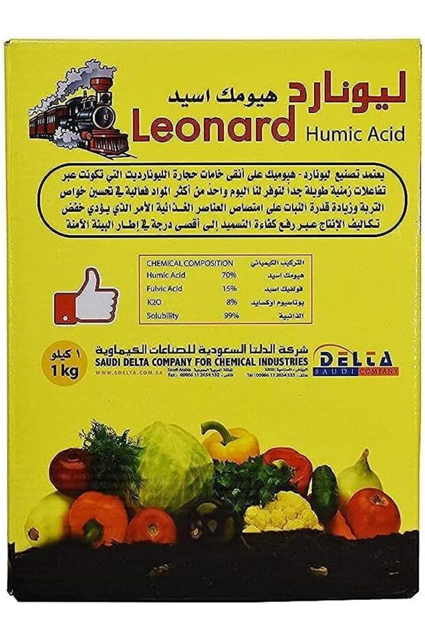 حمض الهيوميك ليونارد - يزيد من امتصاص النبات للمغذيات، ويقلل من ملوحة التربة (دلتا)