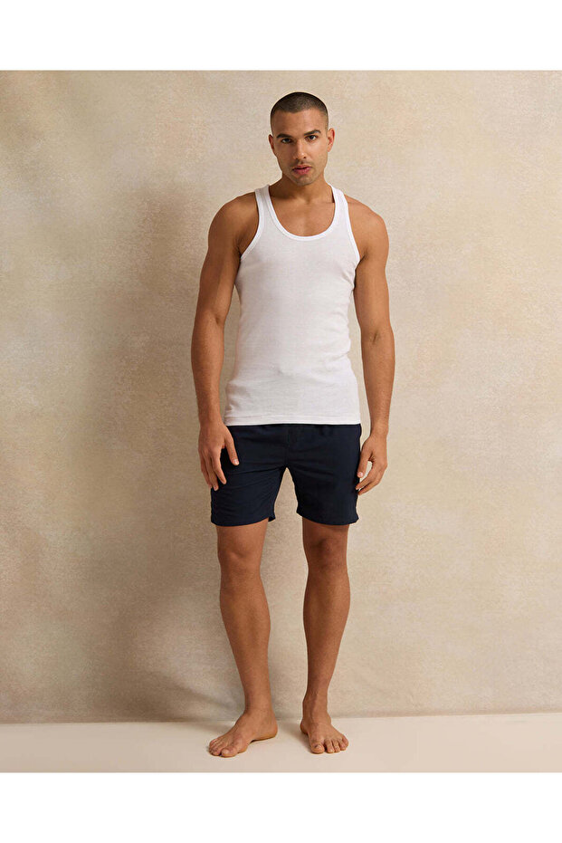 Men Navy Solid Active Shorts - 2