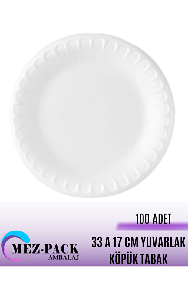 33 A KÖPÜK TABAK 100 ADET TEK KULLANIMLIK KULLAN AT ETKİNLİK TABAĞI KÜÇÜK BOY - 1